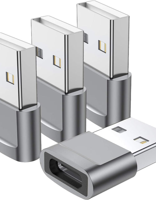 Load image into Gallery viewer, USB C Female to USB Male Adapter 4-Pack,Type C to USB a Charger Cable Adapter,Compatible with Iphone 13 12 11 Mini Pro Max,Ipad 2020,Samsung Galaxy Note 10 S21 S20 Plus,Google Pixel 5 4A 3 XL
