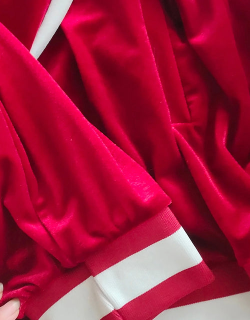 Load image into Gallery viewer, Velour Tracksuit Mens,2023 Men'S Velour Tracksuit 2 Pieces Winter Warm Full Zip up Jacket Sweatpants Fitness Sportswear Sweatsuit Jogger Sets
