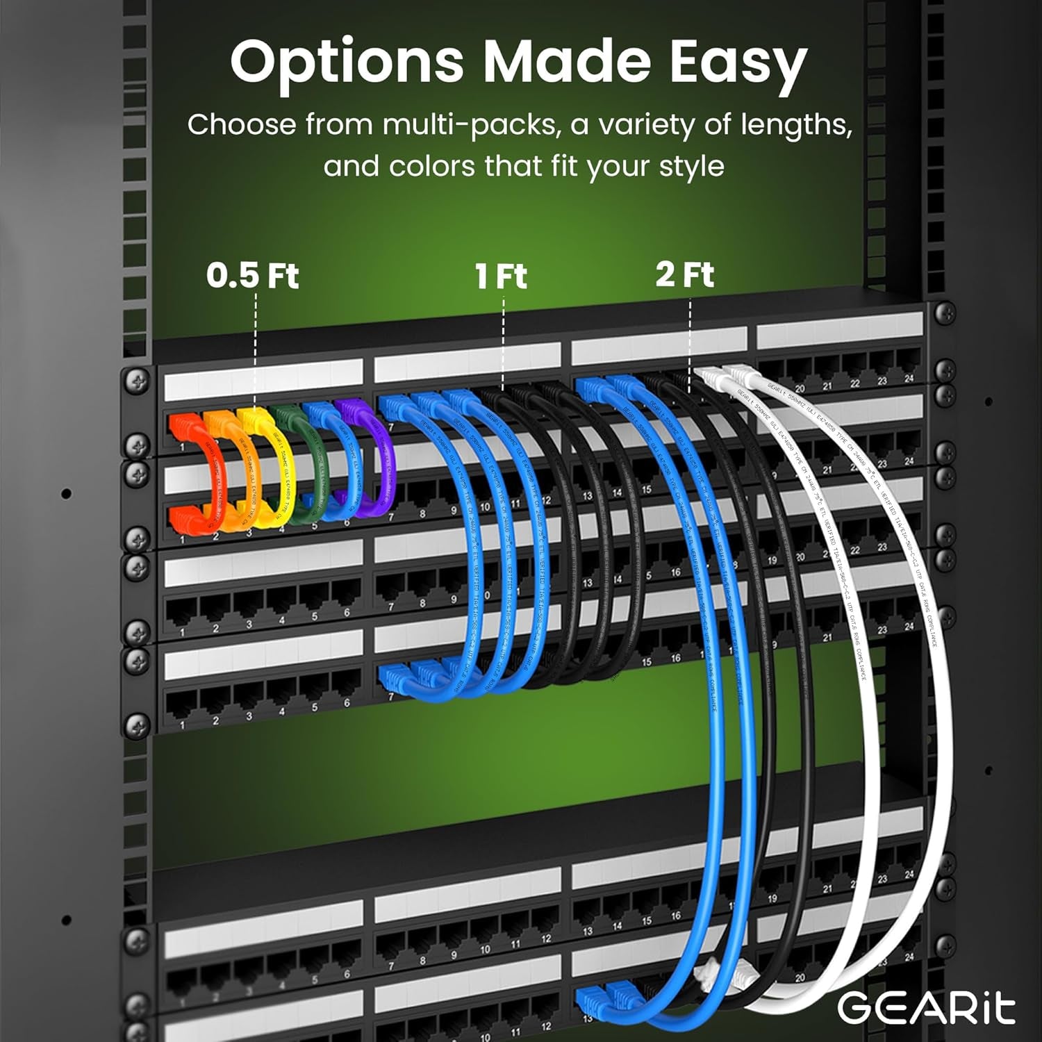 Cat 6 Ethernet Cable 7 Ft (24-Pack) - Cat6 Patch Cable, Cat 6 Patch Cable, Cat6 Cable, Cat 6 Cable, Cat6 Ethernet Cable, Network Cable, Internet Cable - White 7 Feet