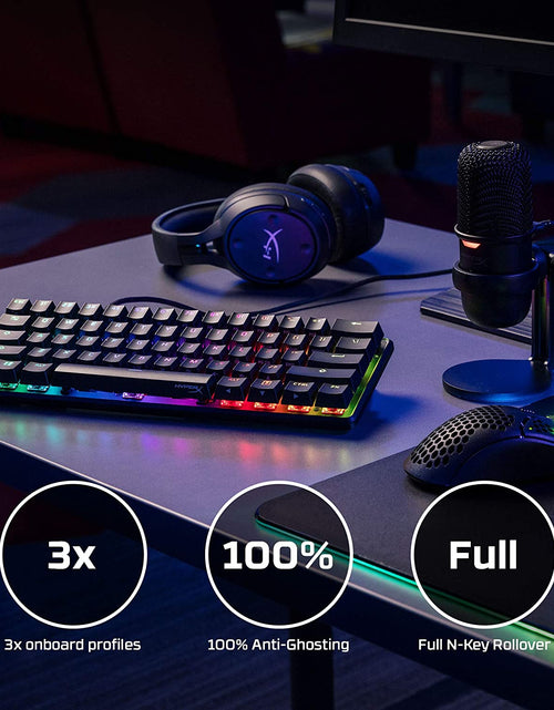 Load image into Gallery viewer, Alloy Origins 60 - Mechanical Gaming Keyboard, Ultra Compact 60% Form Factor, Double Shot PBT Keycaps, RGB LED Backlit, NGENUITY Software Compatible - Linear  Red Switch
