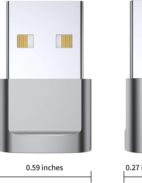 Load image into Gallery viewer, USB C Female to USB Male Adapter 4-Pack,Type C to USB a Charger Cable Adapter,Compatible with Iphone 13 12 11 Mini Pro Max,Ipad 2020,Samsung Galaxy Note 10 S21 S20 Plus,Google Pixel 5 4A 3 XL
