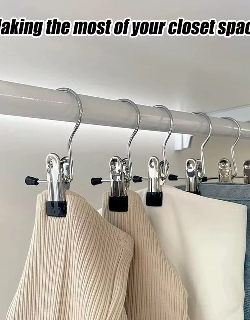 Load image into Gallery viewer, SpaceSaver 360° Rotating Boot Hanger – Portable &amp; Space-Saving Stainless Steel Clip for Closet &amp; Travel
