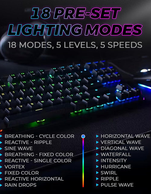 Load image into Gallery viewer, Phantom 87 Key Mechanical Keyboard, RGB Led, Outemu RED Switch
