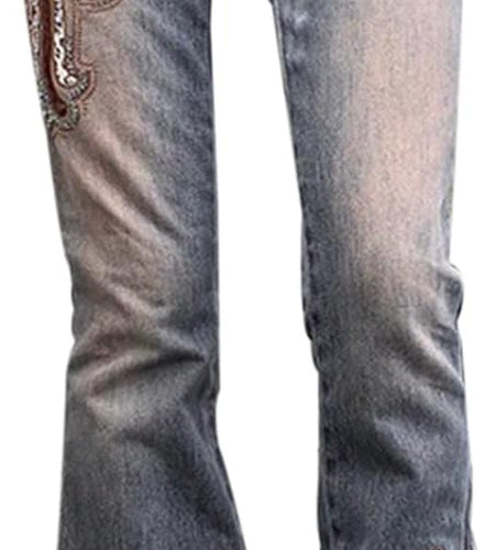 Women High Waisted Pants Y2K Graphic Wide Leg Denim Jeans Straight Casual Loose Baggy Trousers Vintage E-Girl Streetwear