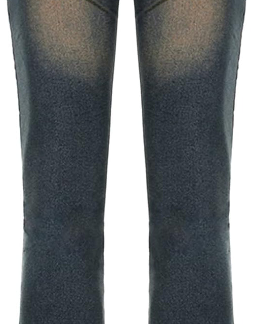 Load image into Gallery viewer, Women High Waisted Pants Y2K Graphic Wide Leg Denim Jeans Straight Casual Loose Baggy Trousers Vintage E-Girl Streetwear
