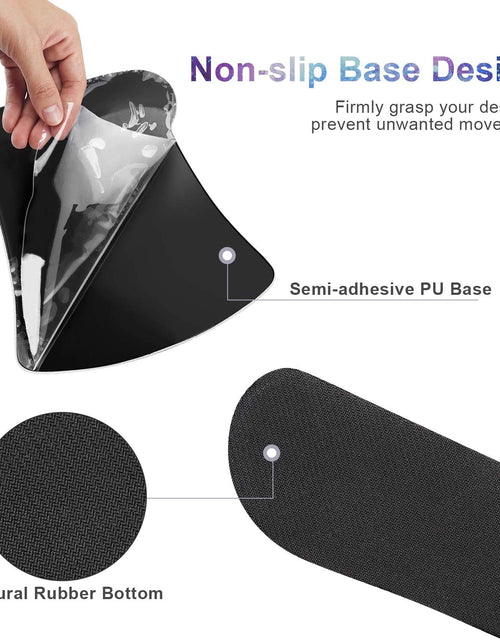 Load image into Gallery viewer, Mouse Pad with Wrist Support and Keyboard Wrist Rest Pad Set,Ergonomic Mouse Pads for Computers Laptop,Non-Slip Comfortable Mousepad W/Raised Memory Foam for Easy Typing &amp; Pain Relief (Galaxy)
