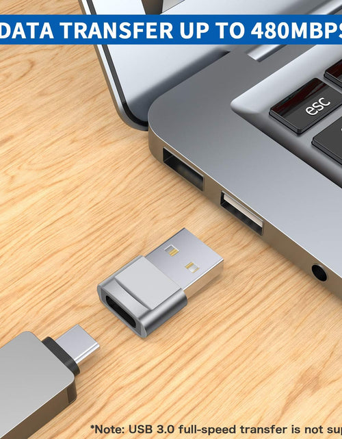 Load image into Gallery viewer, USB C Female to USB Male Adapter 4-Pack,Type C to USB a Charger Cable Adapter,Compatible with Iphone 13 12 11 Mini Pro Max,Ipad 2020,Samsung Galaxy Note 10 S21 S20 Plus,Google Pixel 5 4A 3 XL
