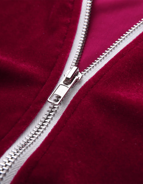 Load image into Gallery viewer, Velour Tracksuit Mens,2023 Men'S Velour Tracksuit 2 Pieces Winter Warm Full Zip up Jacket Sweatpants Fitness Sportswear Sweatsuit Jogger Sets
