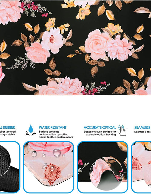 Load image into Gallery viewer, Keyboard Mouse Pad Set,Extended Gaming Mouse Pad + Keyboard Wrist Rest Support, Memory Foam, Easy Typing Pain Relief, 3Pcs (35.4×15.7 In) Large Ergonomic XXL Thick Mousepad Desk Mat
