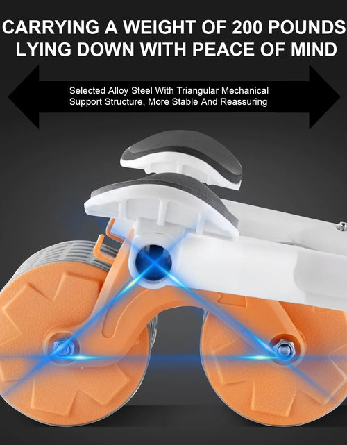 Load image into Gallery viewer, 2025 New with Timer Ab Abdominal Exercise Roller Elbow Support, Abs Roller Wheel Core Exercise Equipment, Automatic Rebound Abdominal Wheel(Black）
